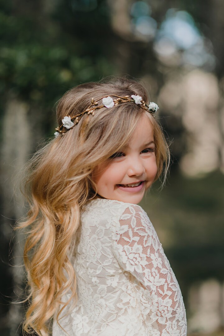 Child Flower Crown Flower Girl Flower Crown Wreath Bridal